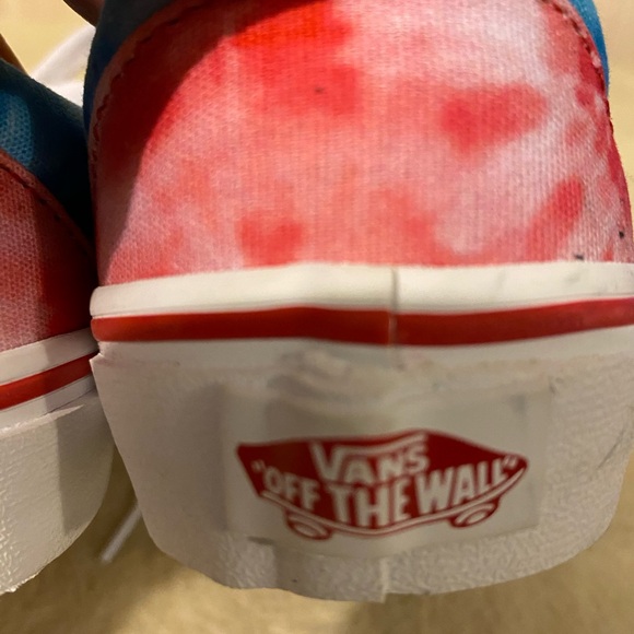 Vans (Juniors 4.5) Low Cut Tye Dye Tennis Shoes - Picture 4 of 6